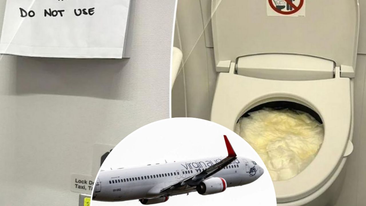 Virgin Australia uçuşunda tuvalet krizi! Yolcular şişelere yöneldi