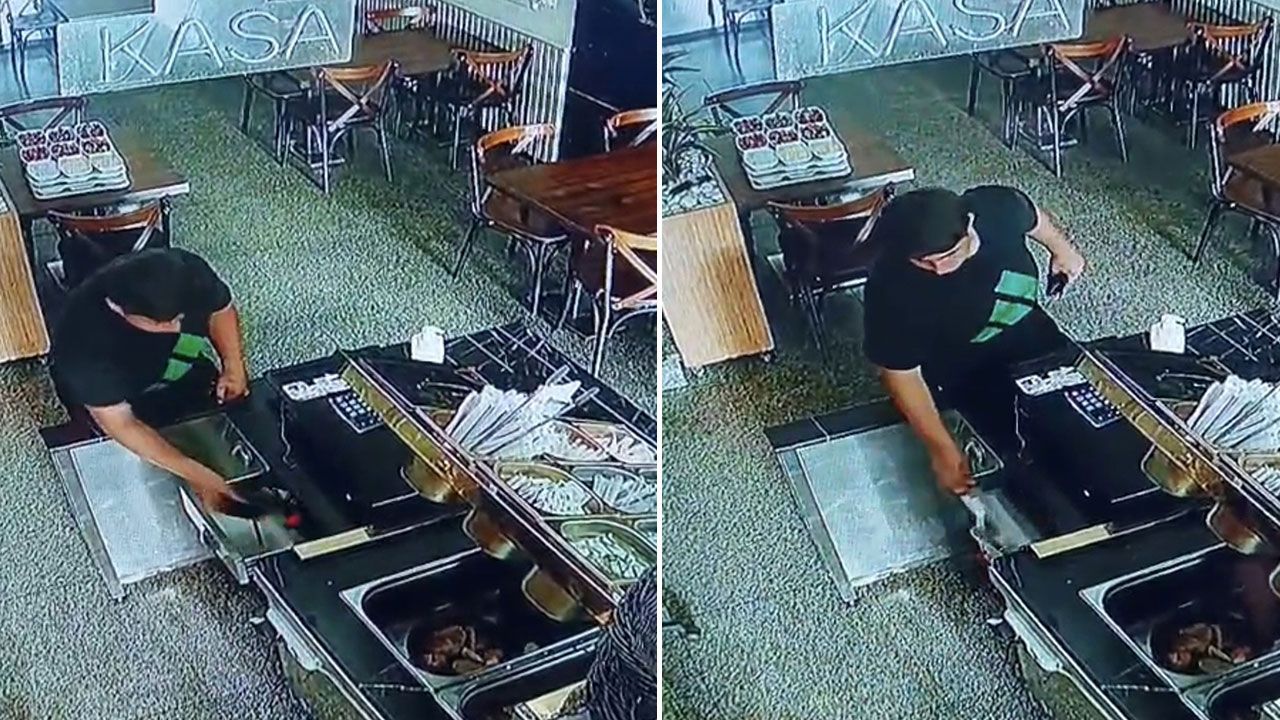 Topallayarak girdi, koşarak çıktı! Güpegündüz hırsızlık kamerada