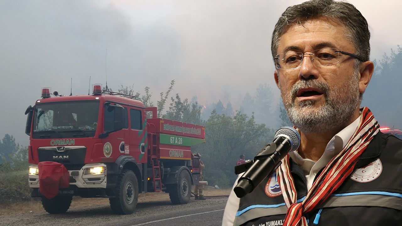 Alevlerle mücadele sürüyor! Bakan Yumaklı son durumu açıkladı