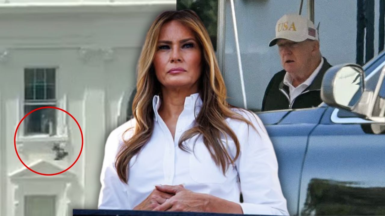 Beyaz Saray'da gizemli görüntü! Melanie Trump iddiaları sosyal medyayı sarstı
