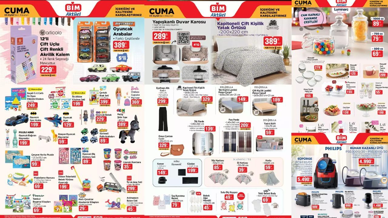 BİM aktüel ürünler kataloğu! BİM aktüel indirim kataloğunda hangi ürünler var?