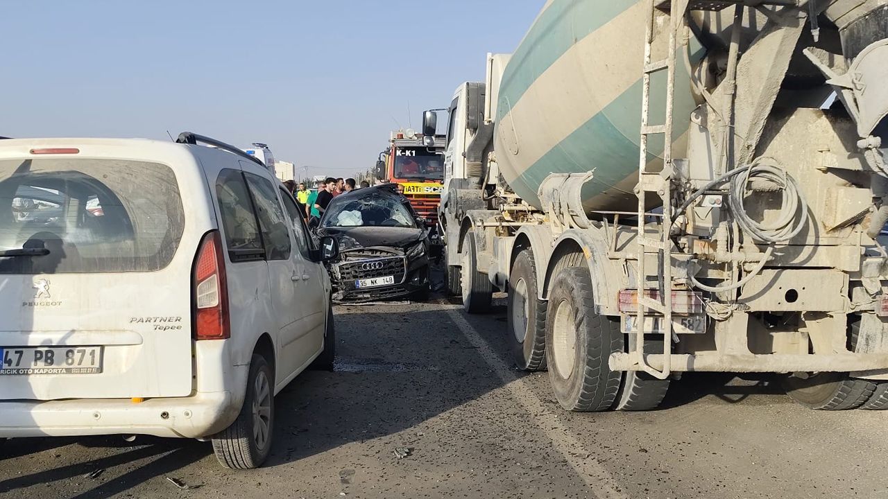 Mardin'de zincirleme kazada can pazarı! Çok sayıda yaralı var