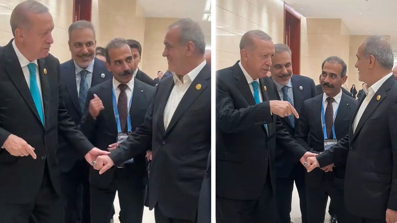 Zirvede gülümseten anlar! Pezeşkiyan davet etti, Erdoğan Fidan