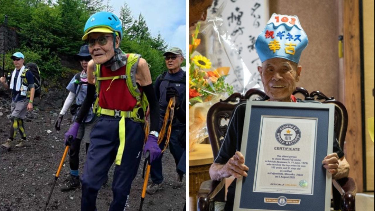 6 yıl arayla ikinci rekor! 102 yaşında yaklaşık 4 bin metrelik dağa tırmandı