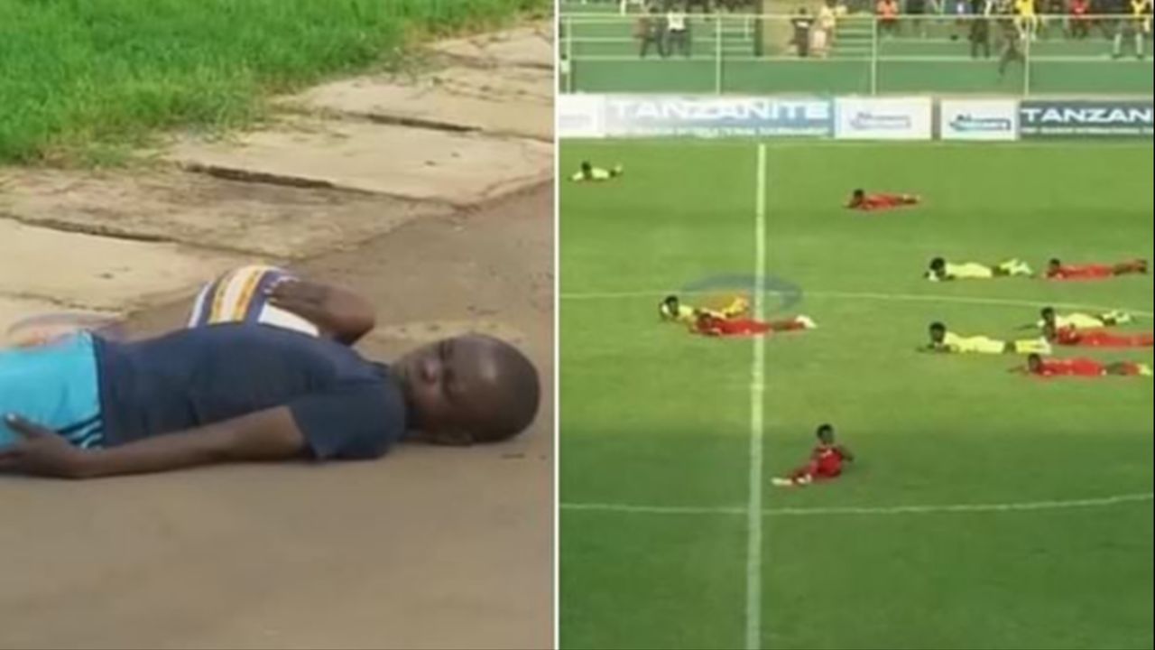 Futbol sahasında korku dolu anlar! Oyuncular 