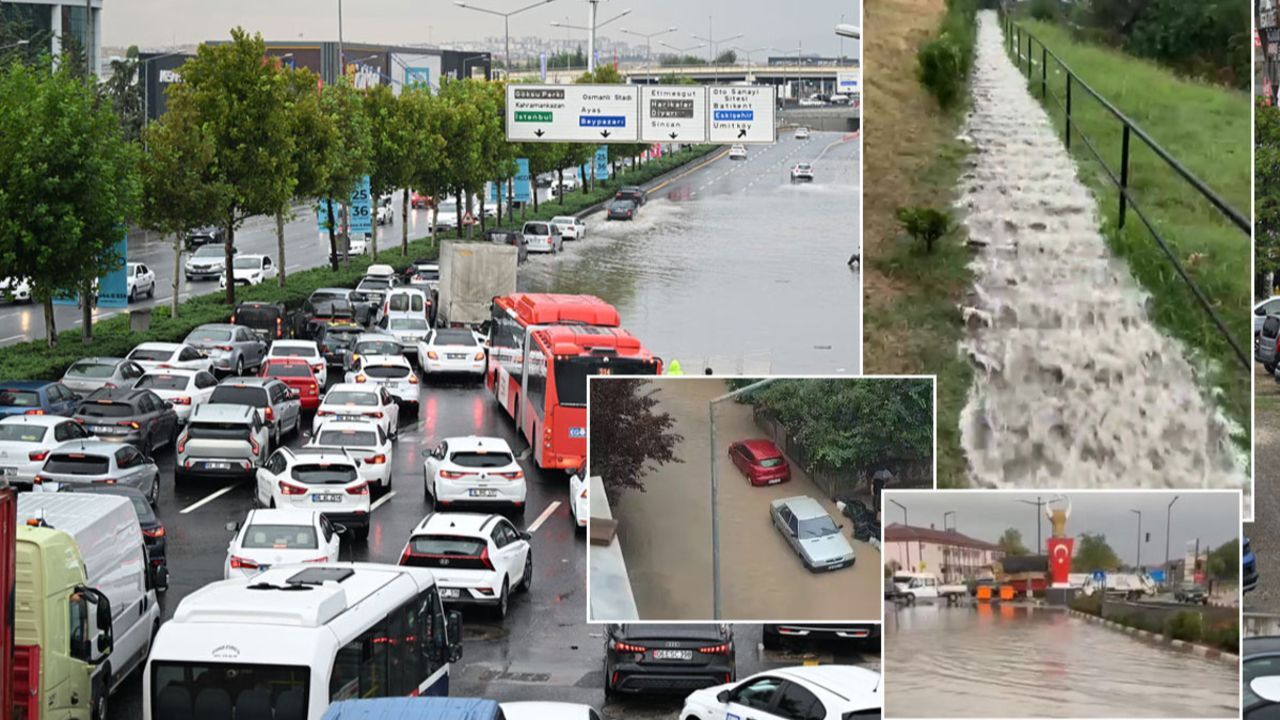 Birçok ilde sağanak hayatı felç etti: Araçlar mahsur kaldı, evleri su bastı