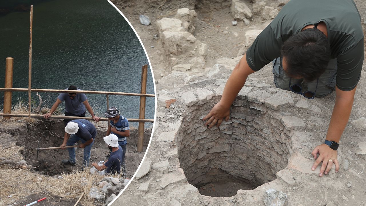 Onlarca yanmış gülle bulundu! Tarihi kalenin saklı yapıları ortaya çıkarıldı