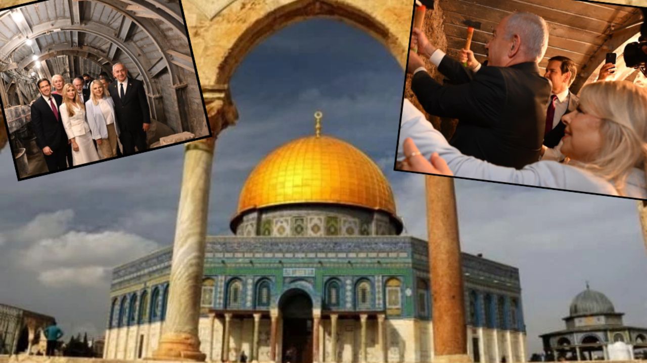 Netanyahu ve Rubio, Mescid-i Aksa’yı yıkma planındaki tünel açılışına katıldı! "Kudüs sonsuza dek işgalimiz altında"