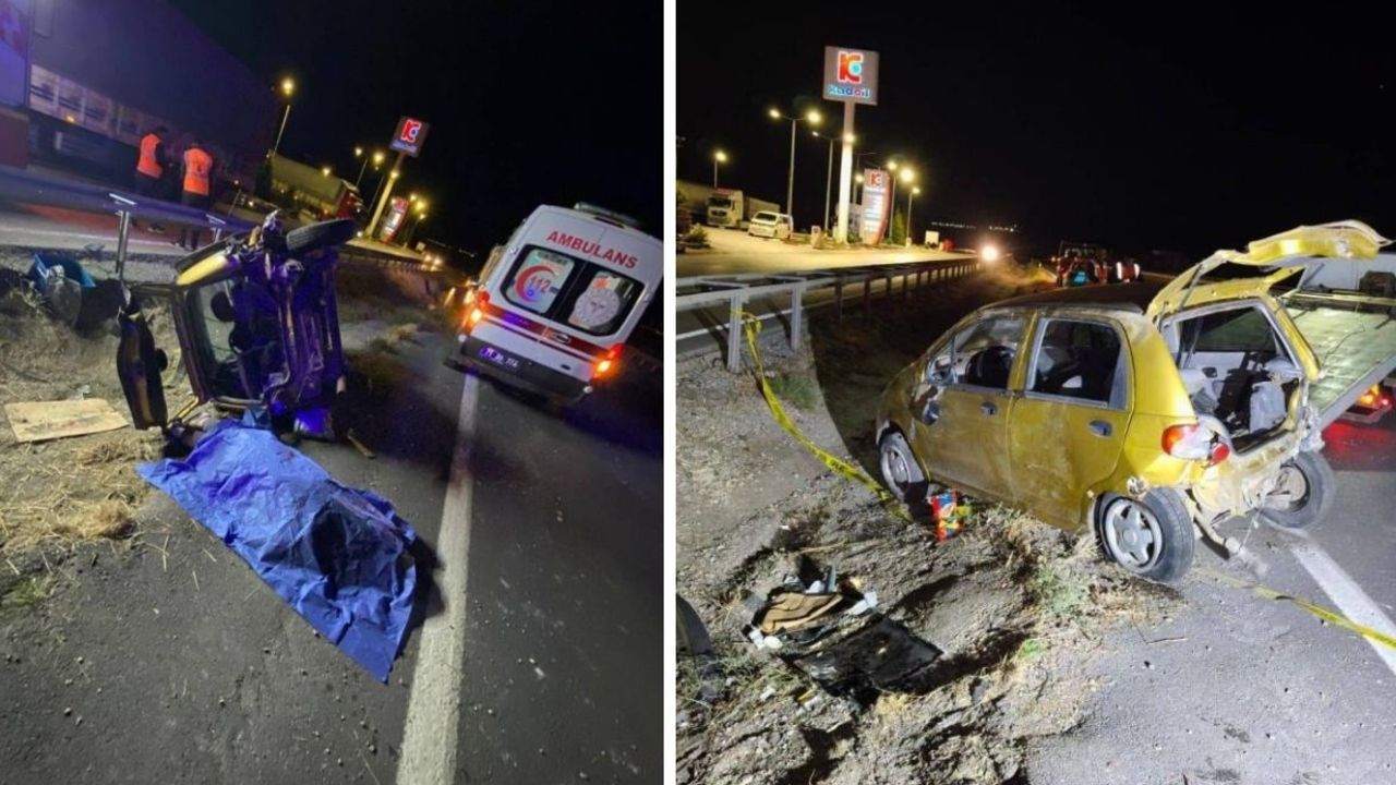 Aracın hurdaya döndüğü kazada 1 kişi hayatını kaybetti