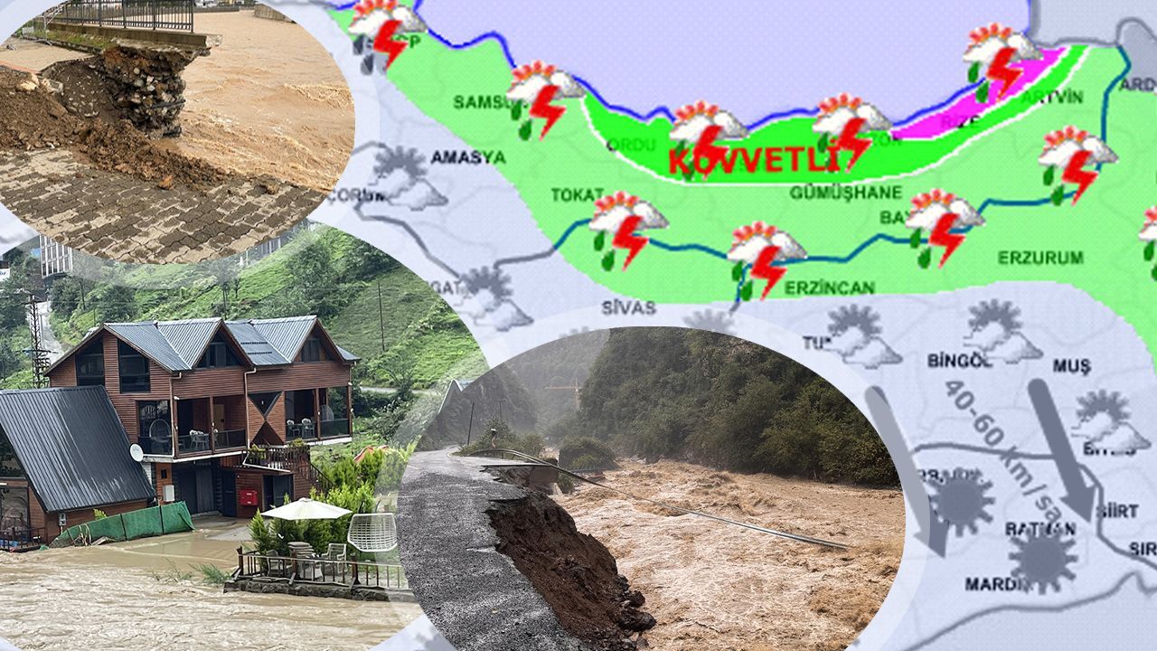 Afetin vurduğu Rize ve Artvin için yeni uyarı! Meteoroloji kritik saati duyurdu