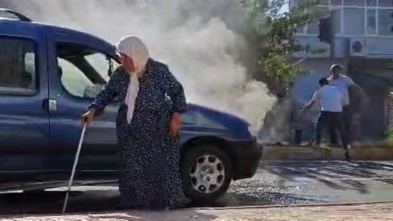 Diyarbakır'da faciadan dönüldü! Yaşlı kadın canını son anda kurtardı