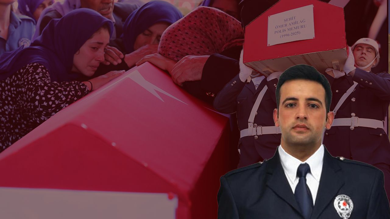 Şehit polis memuru Ömer Amilağ son yolculuğuna uğurlandı