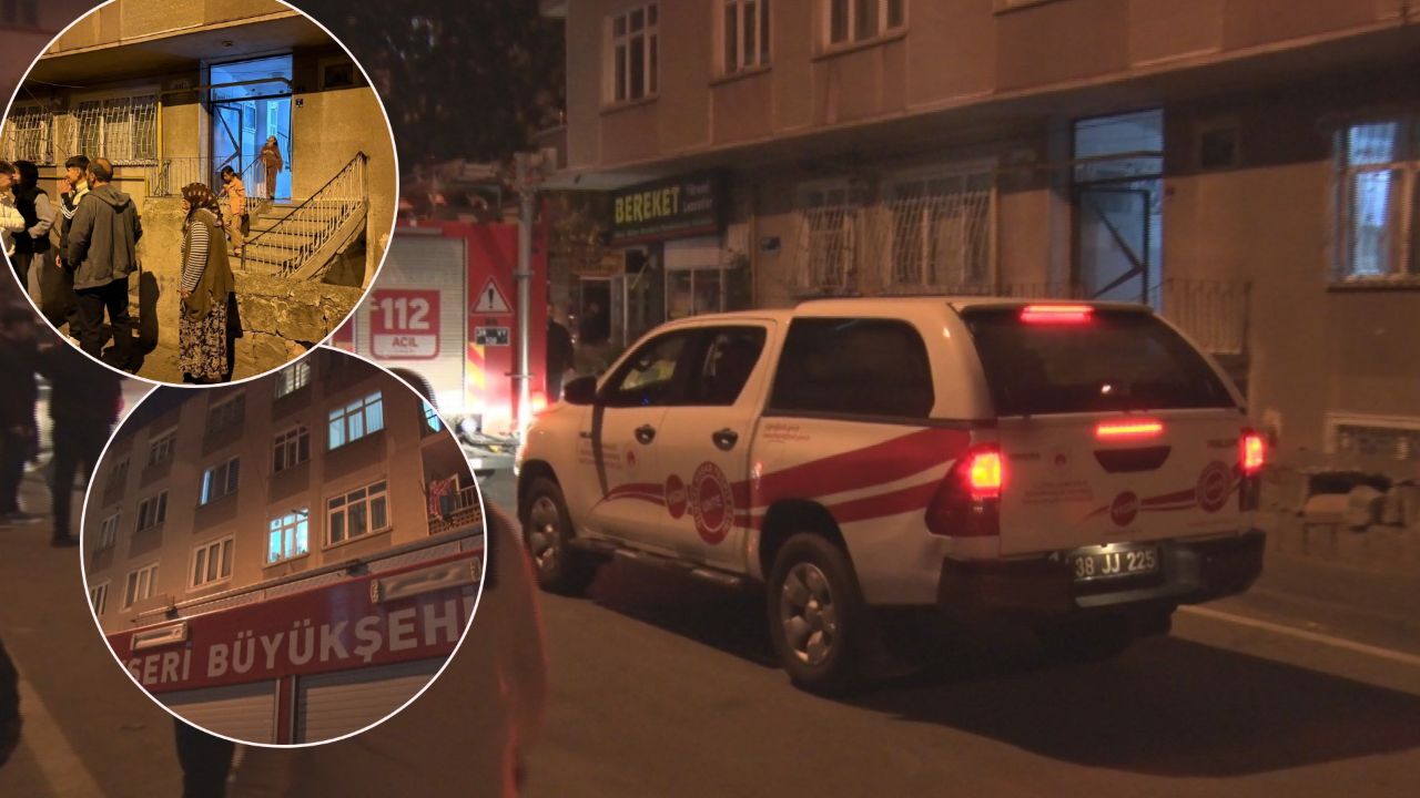 Kayseri'de binadan gelen ses sonrası büyük panik! Deprem zannettiler
