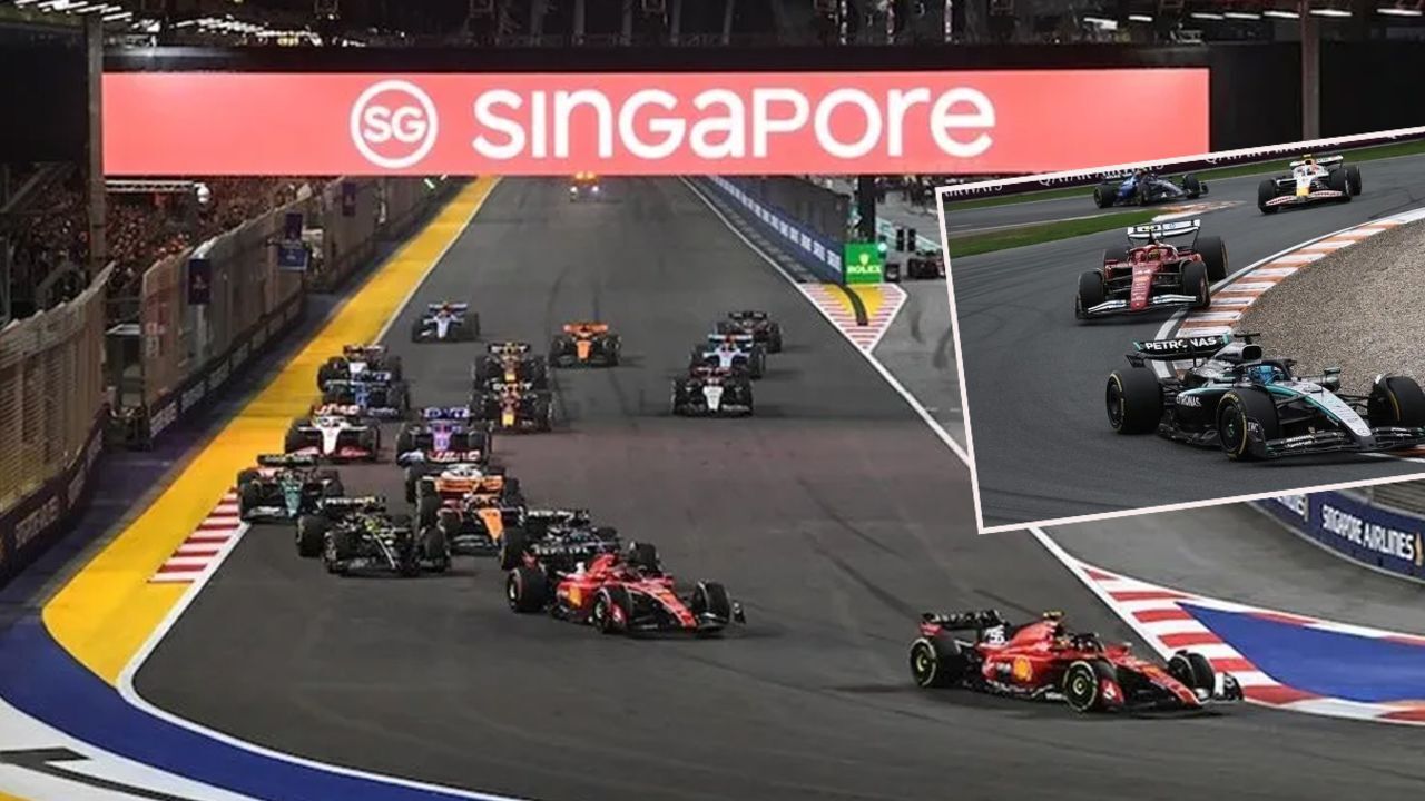 Formula 1 Singapur GP başladı mı, hangi kanalda? Oscar Piastri, Lando Norris, Max Verstappen ve George Russell piste çıkıyor