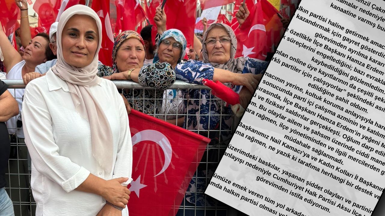 CHP'li kadın kolları başkanı Menzil Çakmak istifa etti! Şiddet iddiası skandal