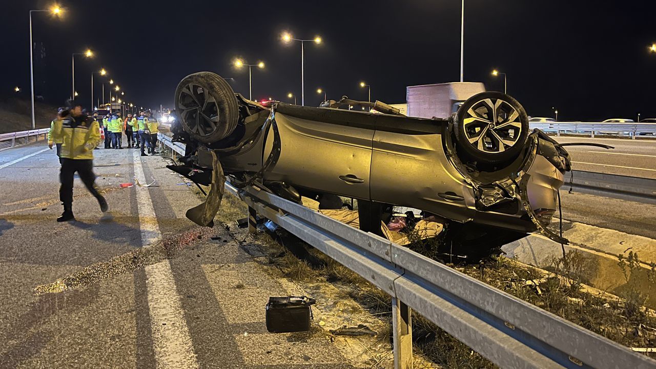Kuzey Marmara Otoyolu'nda feci kaza: Ölü ve yaralılar var