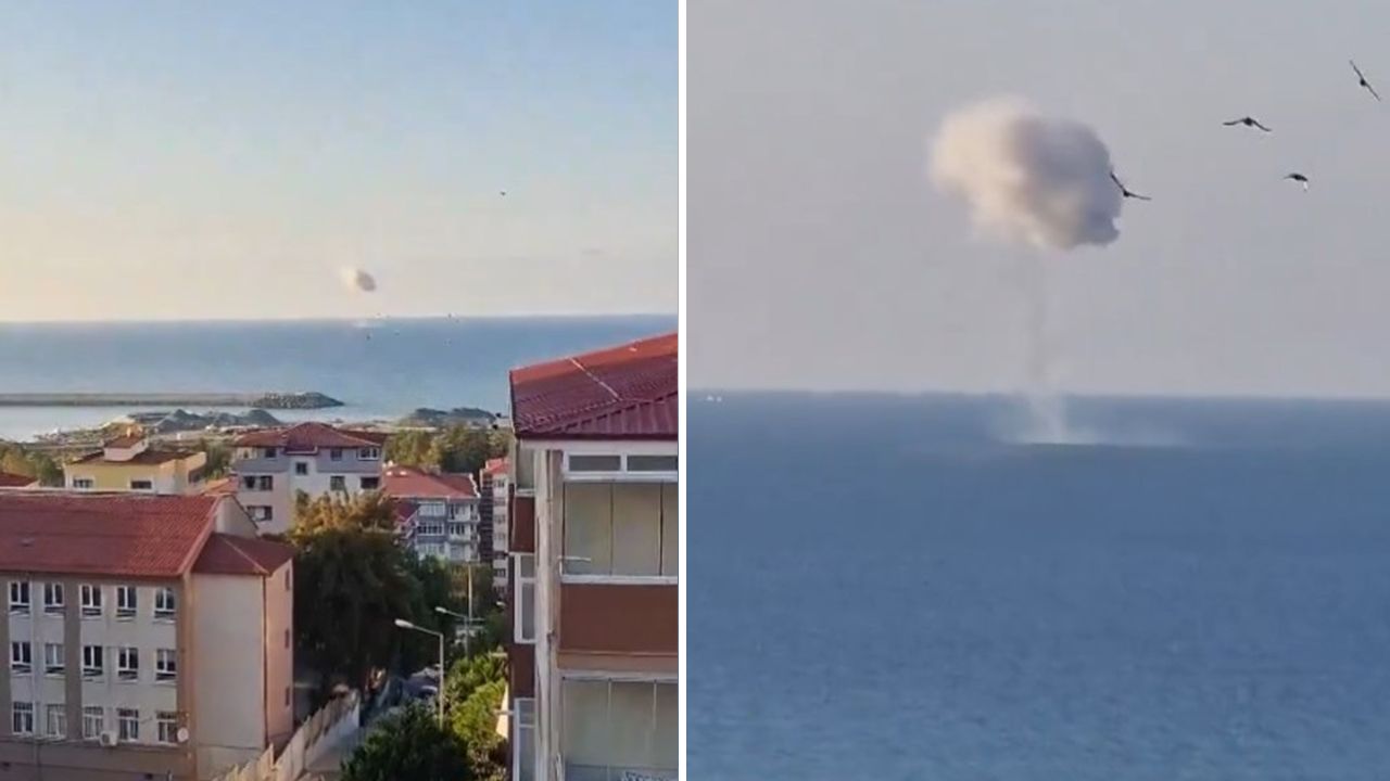 Trabzon açıklarında patlama! İnsansız deniz aracı imha edildi