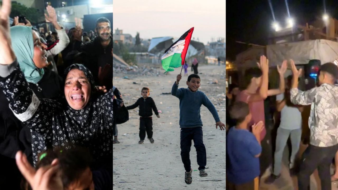 Gazze’de ateşkes sevinci: Sokaklar bayram yerine döndü