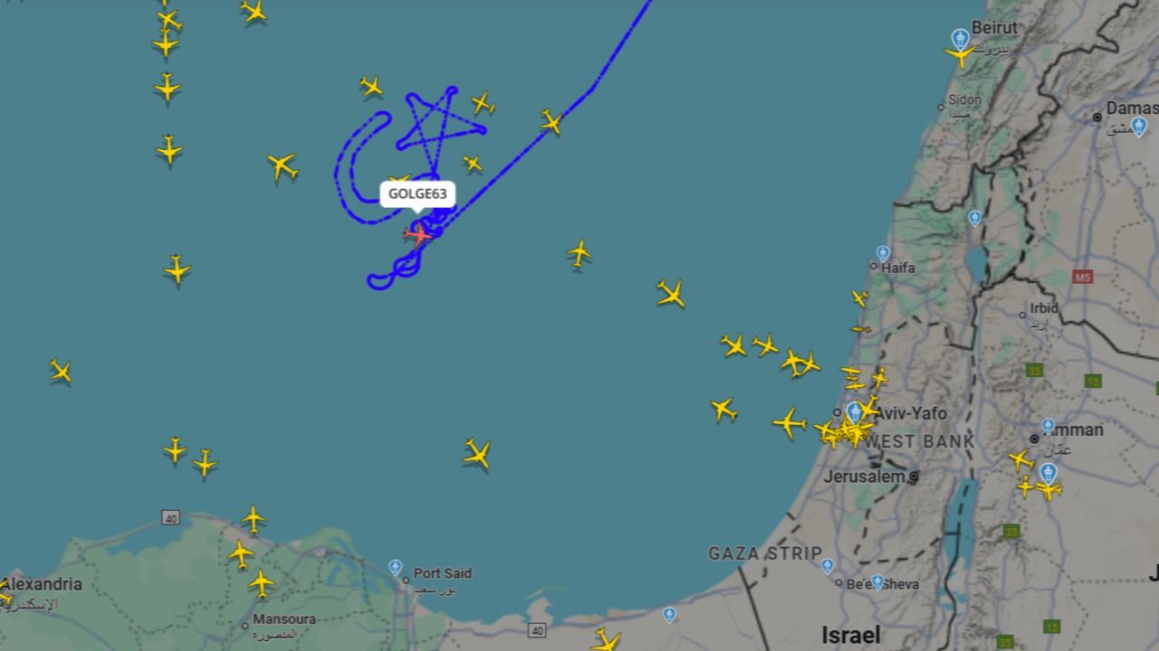 Türk İHA'sından 'Gazze' mesajı! Gölge63 İsrail açıklarına 'ay-yıldız' çizdi