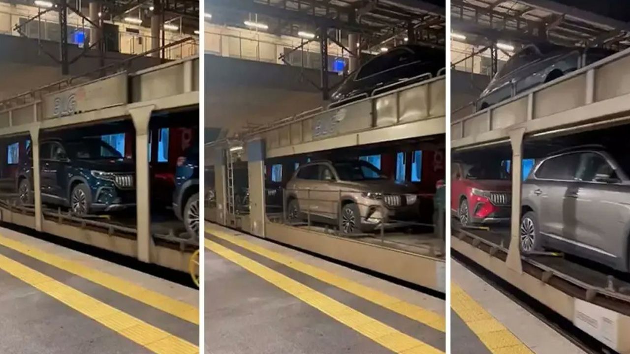Marmaray'dan geçip Avrupa'ya... Togg'un ilk ihracat konvoyu Almanya yolunda