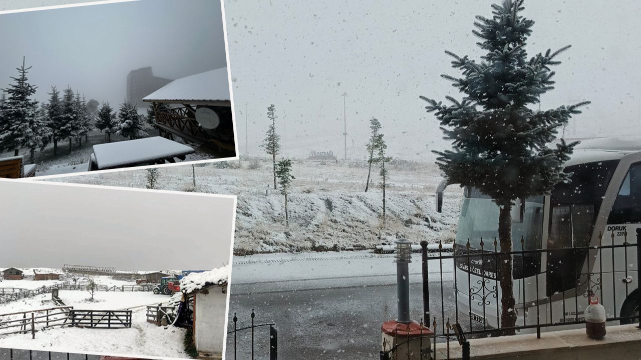 Kış erken geldi, lapa lapa kar yağdı! Beyaz örtü İstanbul