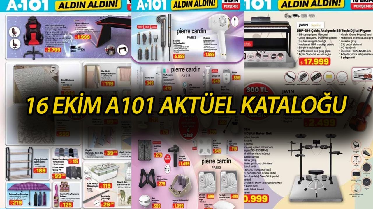 a101 aktüel kataloğu: 16 Ekim Perşembe A101 aktüel kataloğunda hangi ürünler satışa çıkacak?