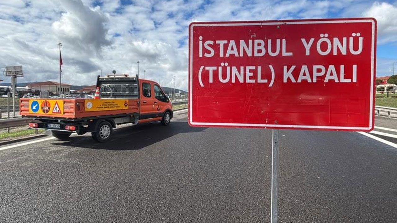Bolu Dağı Tüneli'nin İstanbul yönü günde 5 saat trafiğe kapatılacak