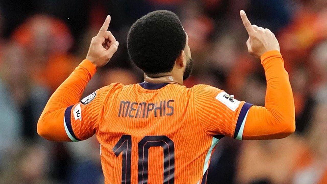 Memphis Depay şov yaptı, Hollanda farka gitti