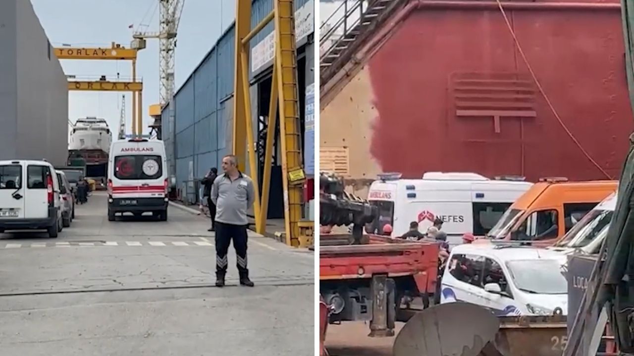 Tuzla'da tersanede patlama! Ölü ve yaralılar var