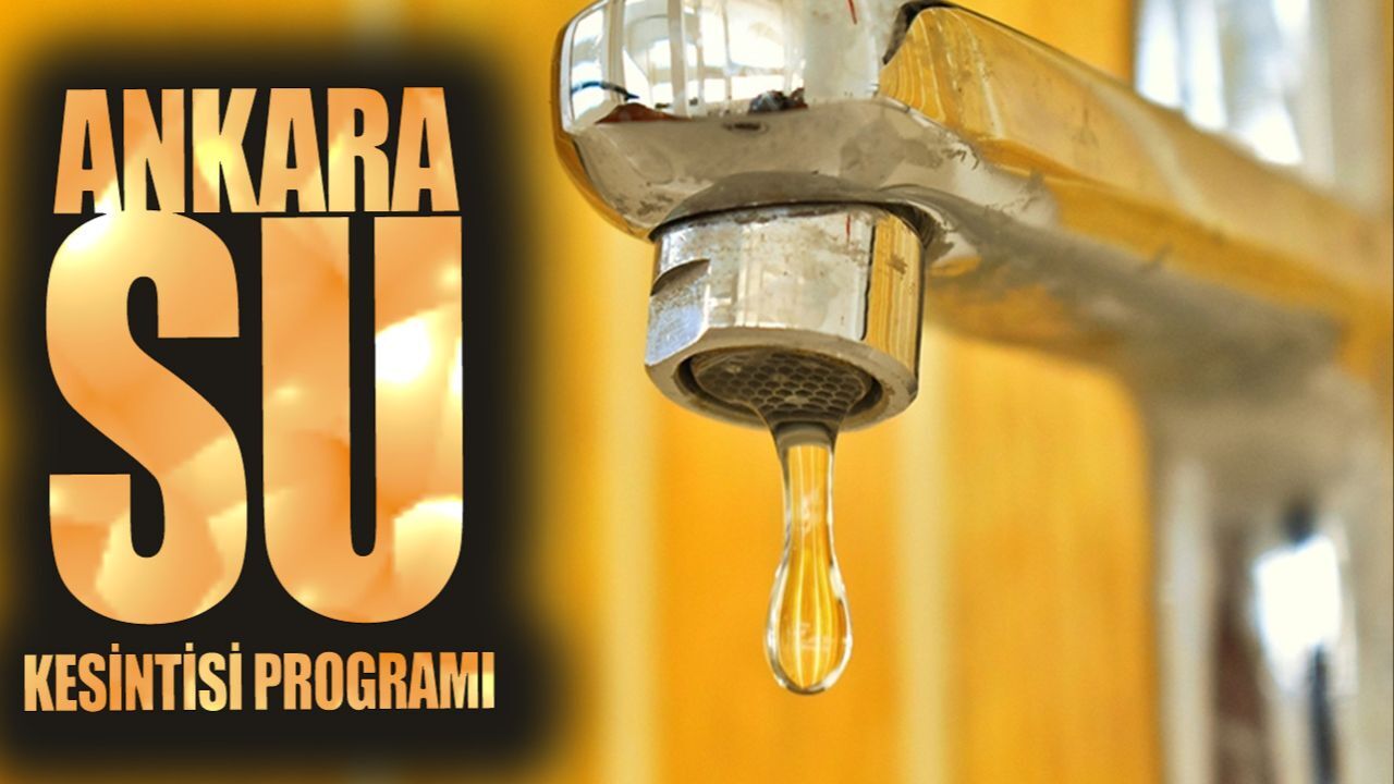 ASKİ su kesintisi! 16 Ekim Ankara'da sular ne zaman, saat kaçta gelecek?