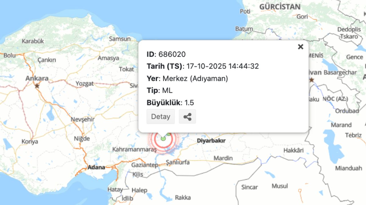 Bugün deprem oldu mu? 17 Ekim Son Depremler Listesi