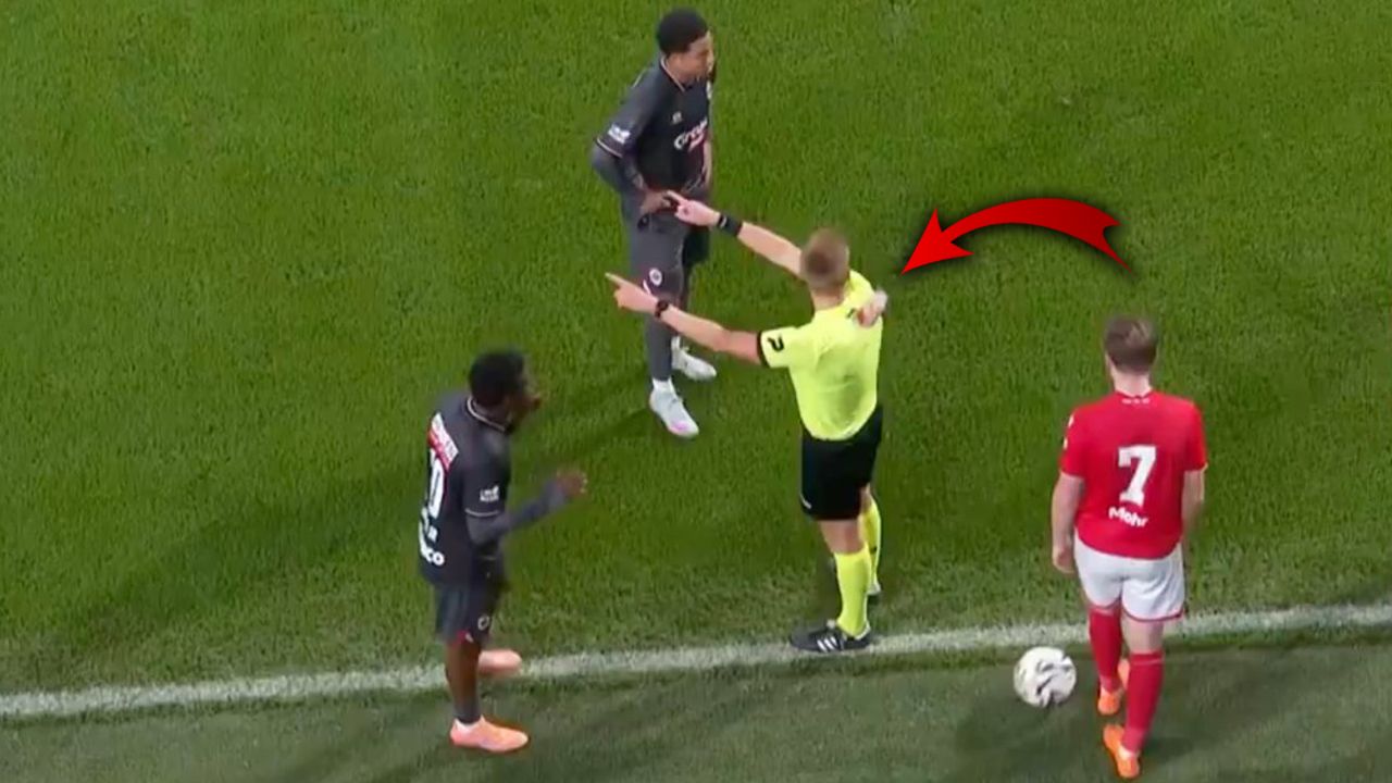 Hakeme isabet eden yabancı madde gündem oldu! Standard Liege - Antwerp maçı tatil edildi