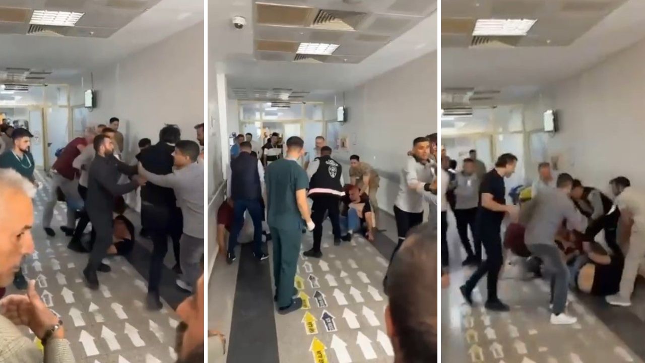 Husumetli aileler hastanede karşılaştı! Acil servis savaş alanına döndü