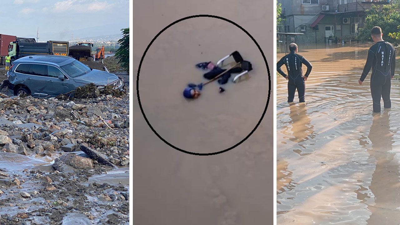 Sağanak sonrası kabus: Hatay'da otoyol çamura teslim oldu