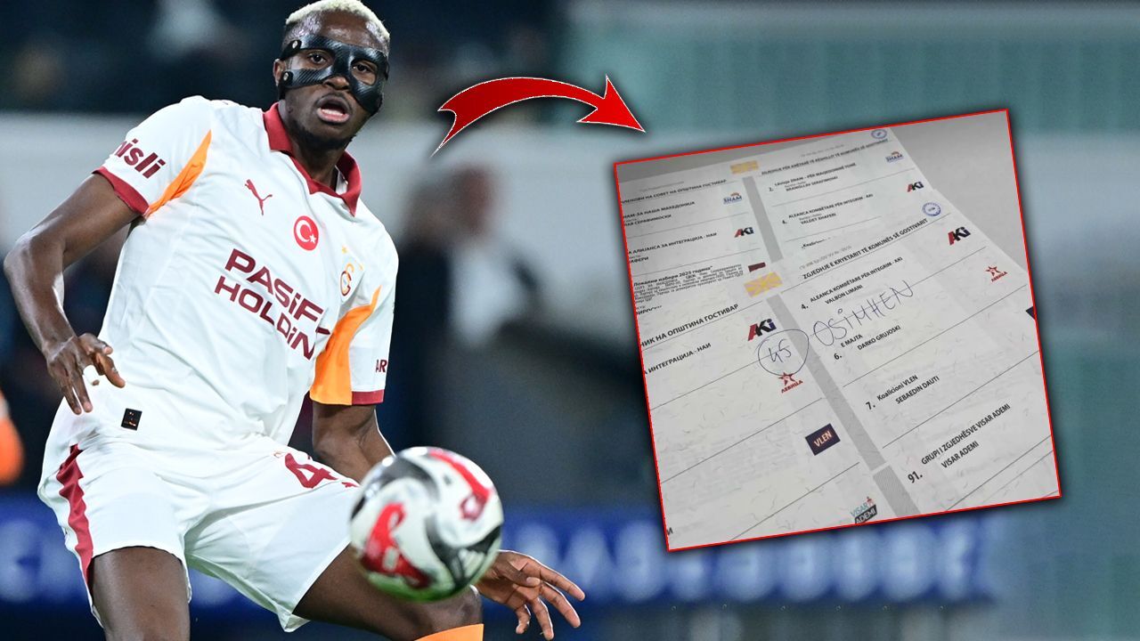 Sosyal medya bunu konuşuyor! Kuzey Makedonya yerel seçiminde Victor Osimhen