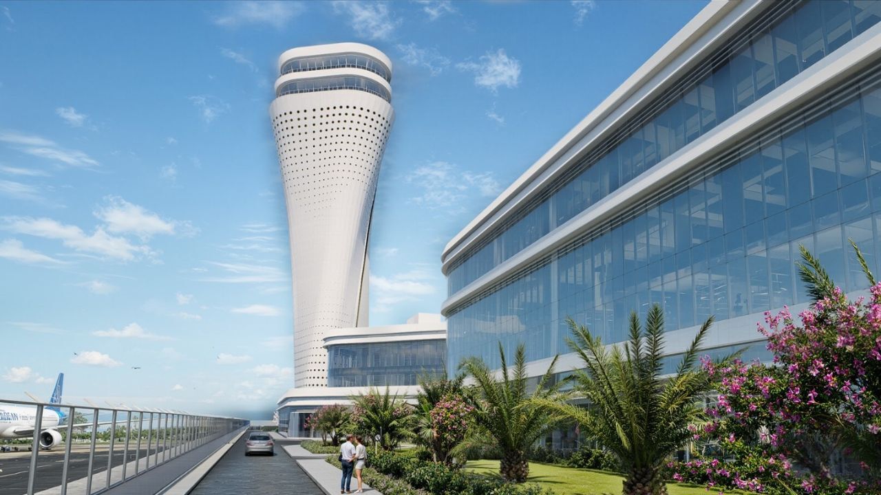 Antalya’ya 77 metrelik havalimanı kulesi!