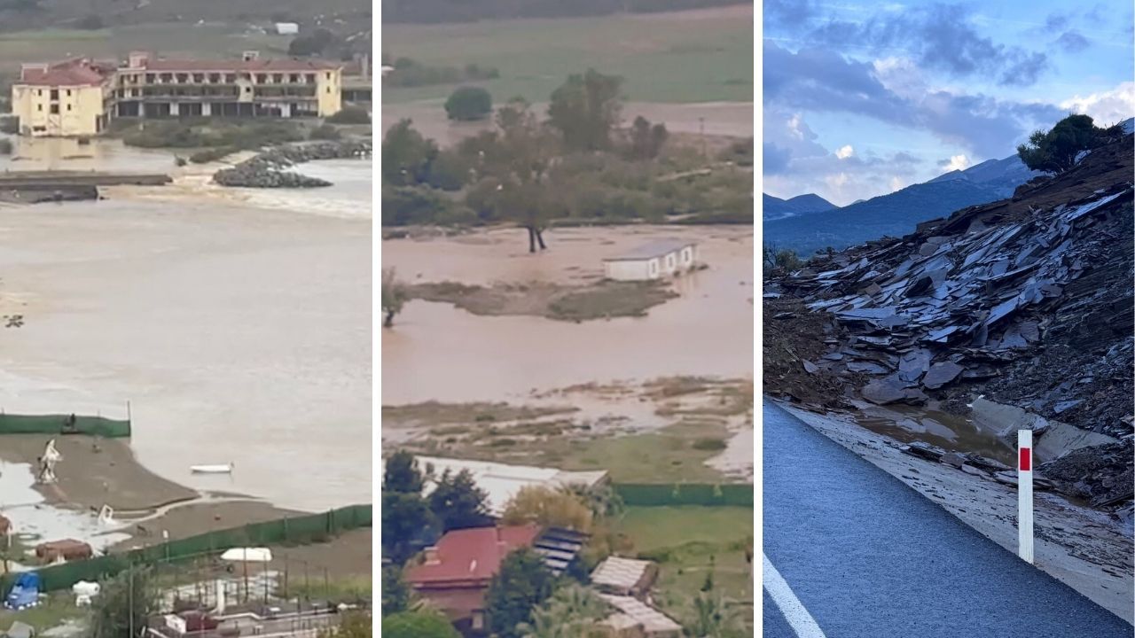 Gökçeada'yı sel bastı! Yollar kapandı: Ev ve iş yerleri sular altında kaldı