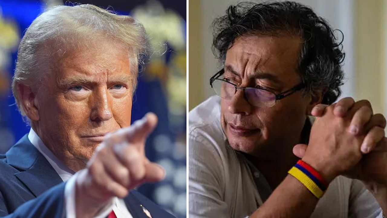 Trump, Kolombiya Cumhurbaşkanını hedef aldı: O bir haydut, uyuşturucu üretiyor...