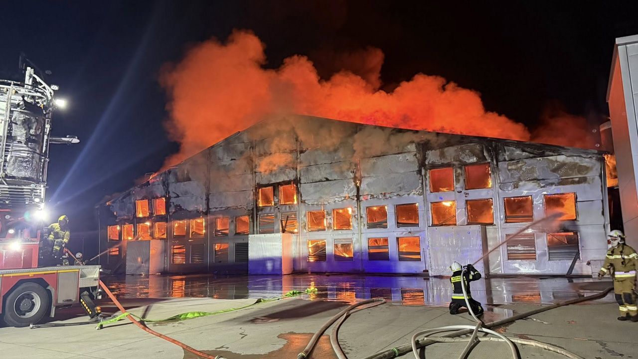 Çiftlik alev alev yandı! 100 binden fazla tavuk telef oldu