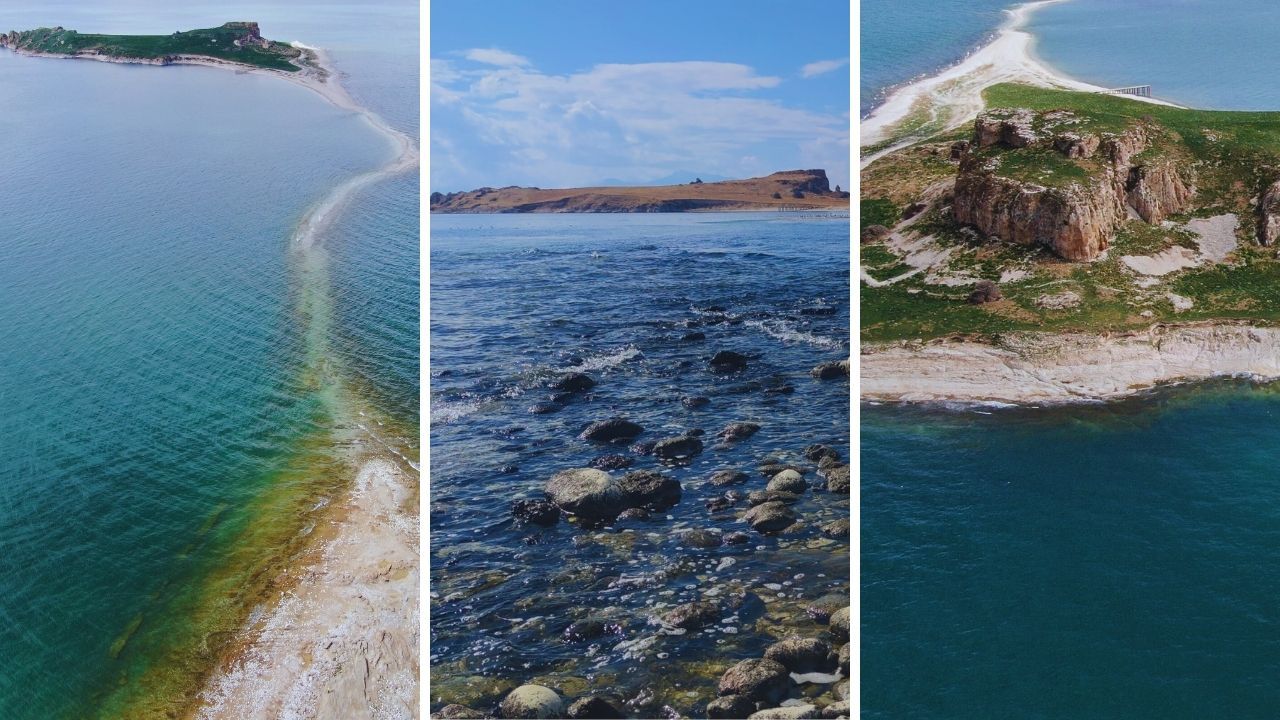 Van Gölü'nde saklı tarih suların çekilmesiyle ortaya çıktı: Antik yol şaşkına çevirdi