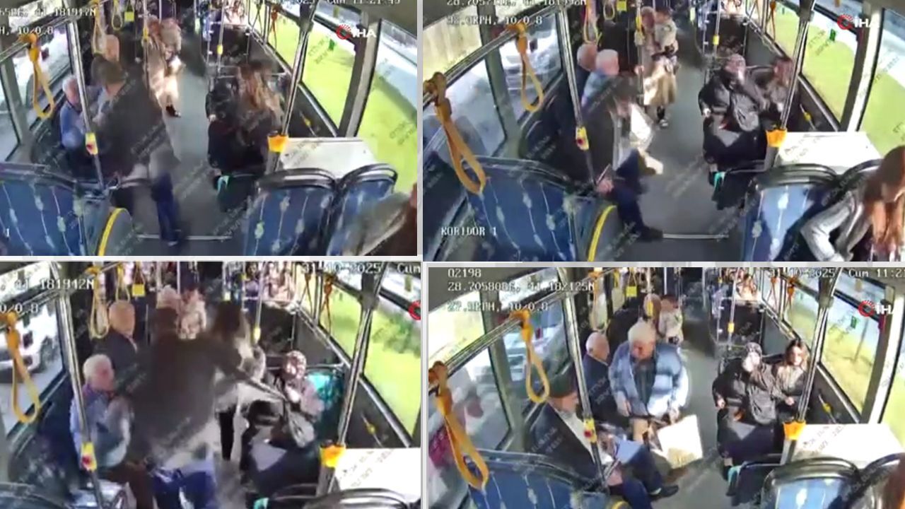 İETT otobüsündeki bıçaklı dehşetin görüntüleri ortaya çıktı! Oturduğu boş koltuk saniyeler içinde ölüm getirmiş