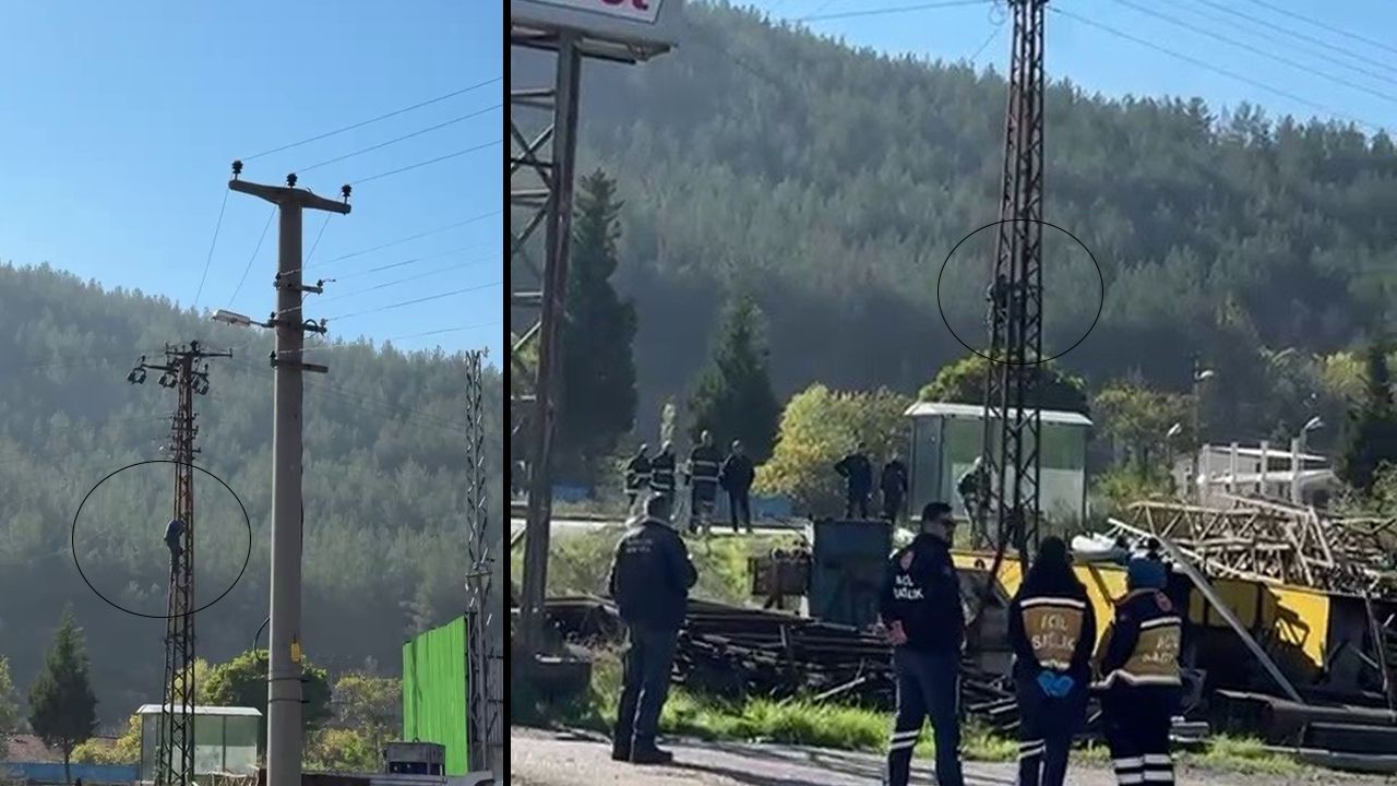 Trafik cezasına sinirlenen adam intihara kalkıştı! İlk işi elektrik direğine çıkmak oldu