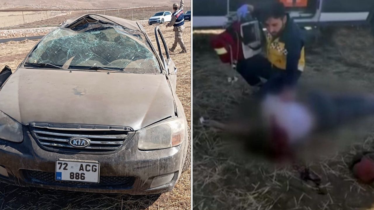 Takla atan araçtan fırladı! 16 yaşındaki çocuk oracıkta can verdi