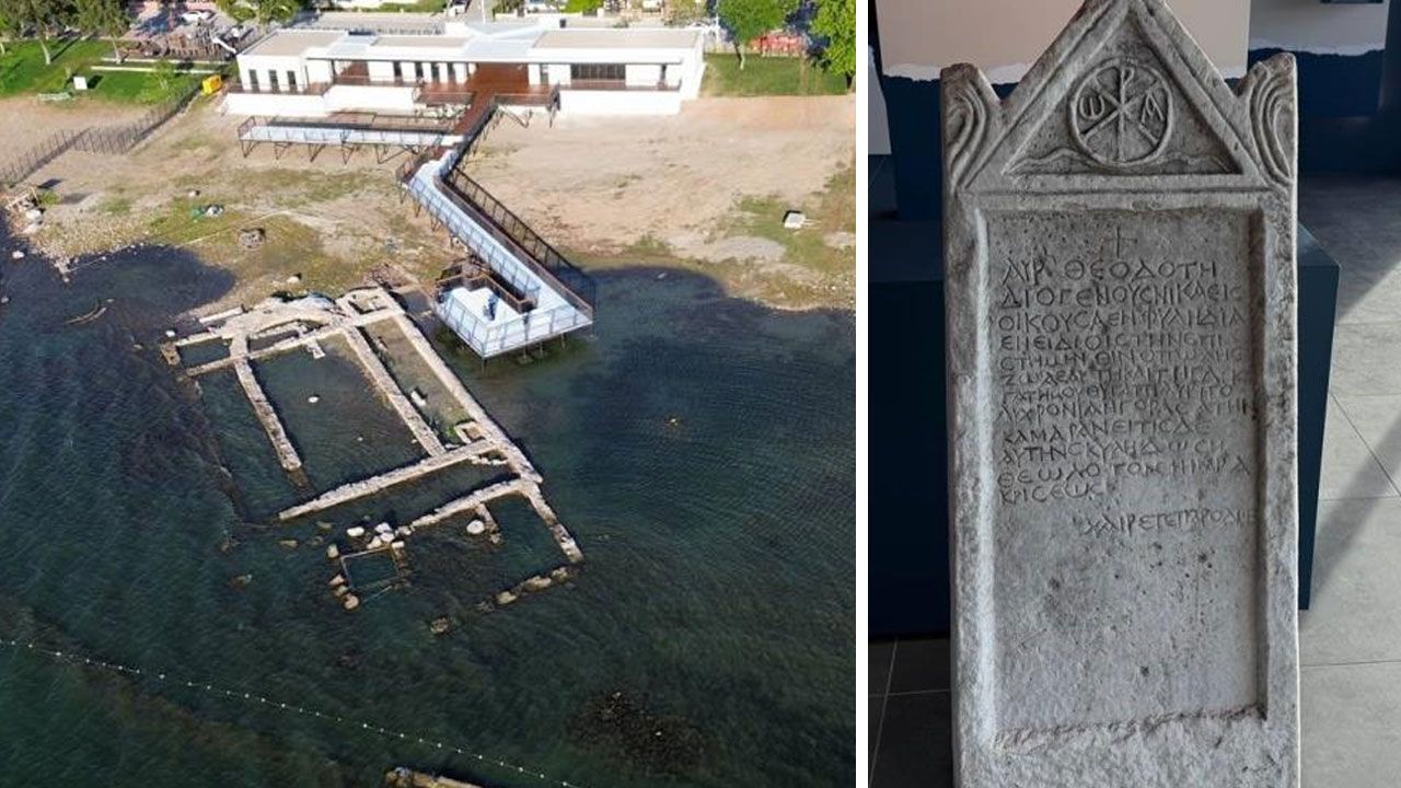 İznik'te tarihi keşif: Mezar taşından 2 bin yıllık beddua çıktı!