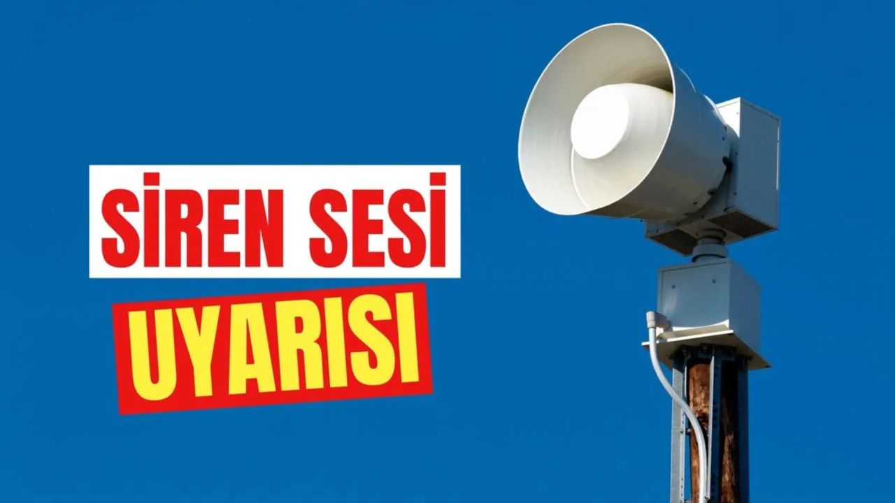 Sirenler neden çalıyor? 6 Kasım Valiliklerden siren sesi için açıklama geldi