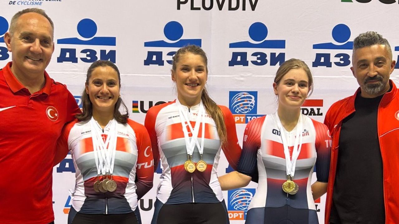 Balkan Pist Bisikleti Şampiyonası’na süper başladık