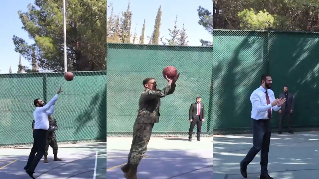 Suriye Cumhurbaşkanı Şara, ABD’li subaylarla dostluk maçı yaptı!