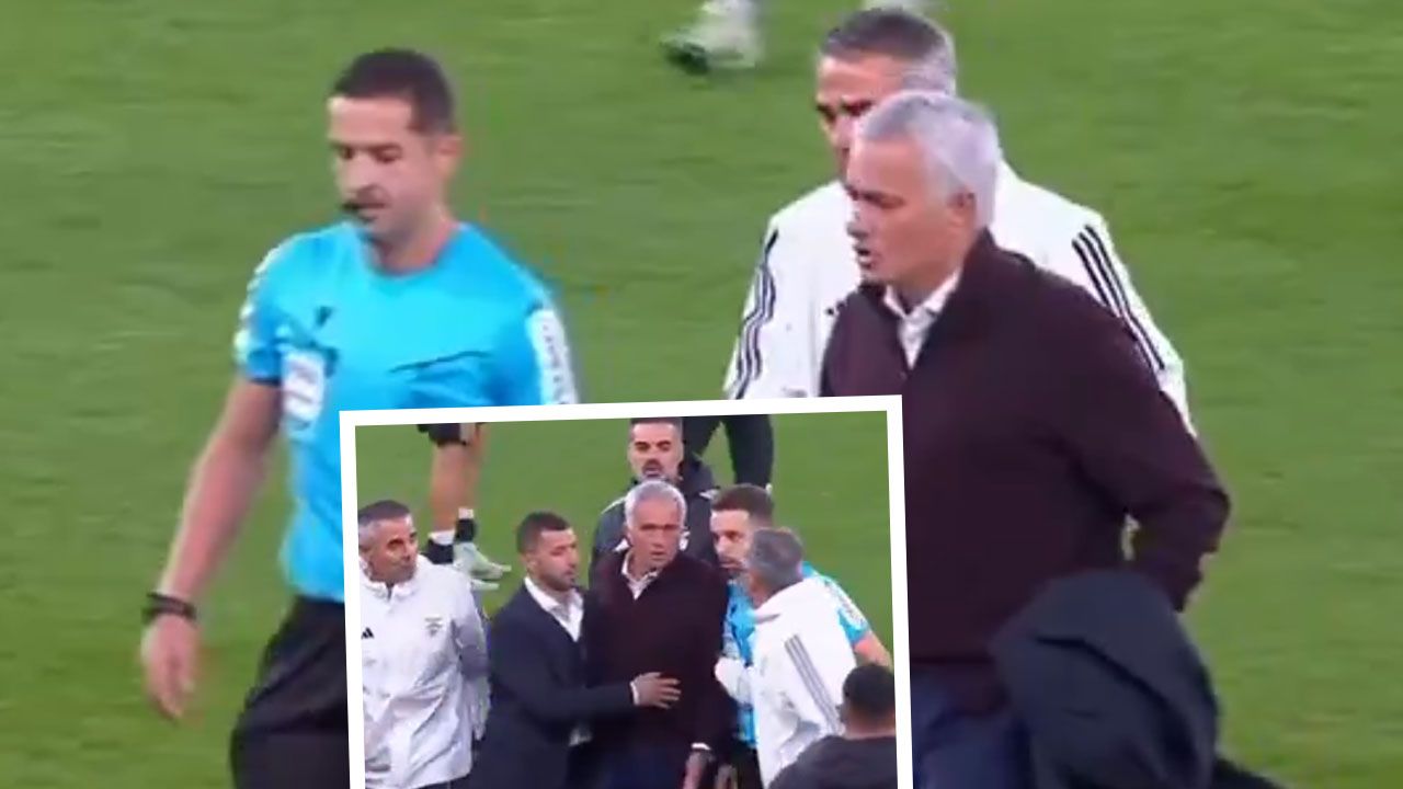 Benfica uzatmada yıkıldı, Mourinho deliye döndü! Hakemin üzerine yürüdü, sakinleştirilemedi