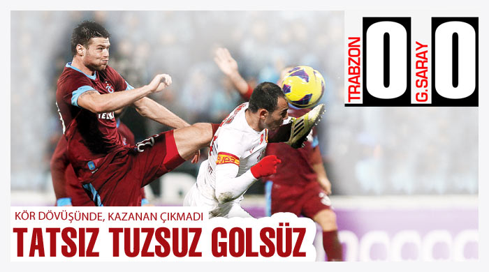 Trabzon derbisi golsüz bitti görseli
