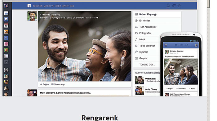 Facebook kontrolü kullanıcıya bırakıyor görseli